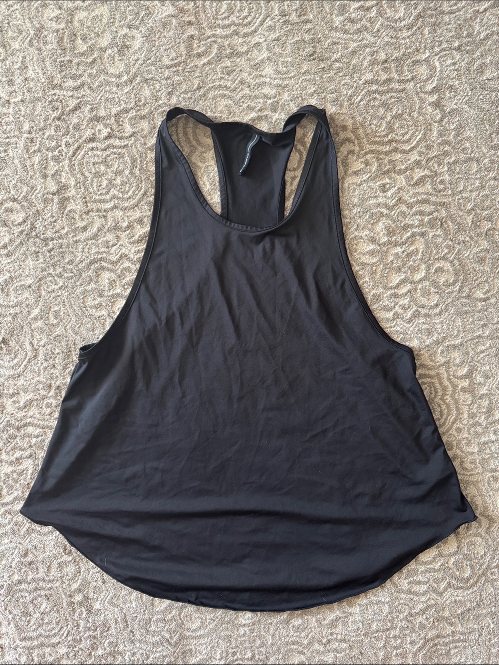 Carbon38 Black Racerback Muscle Tee